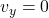 v_y = 0