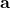 \mathbf{a}