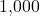 $1,000