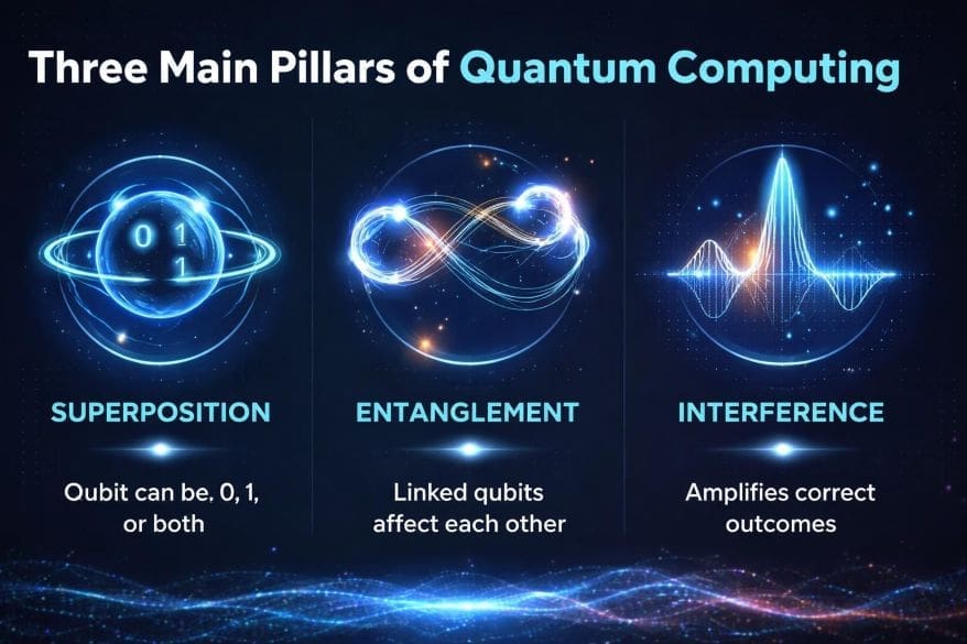 3 Main Pillars of Quantum Computing