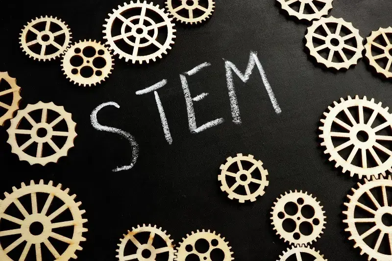 stem-education-concept-blackboard-and-gear-wheels