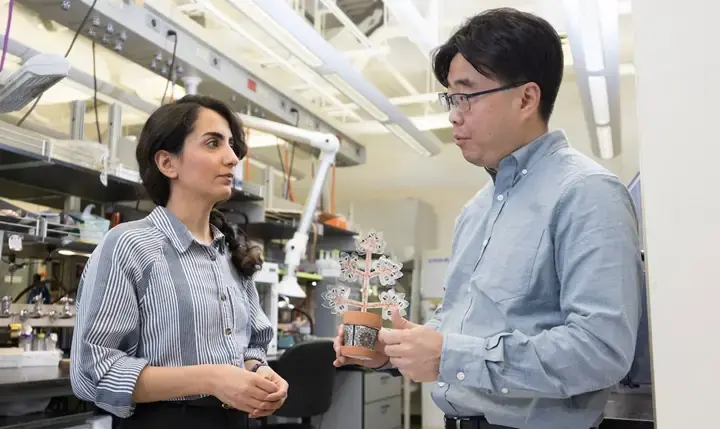 Artificial plants that generate electricity