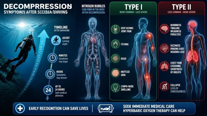 Symptoms of Decompression Sickness