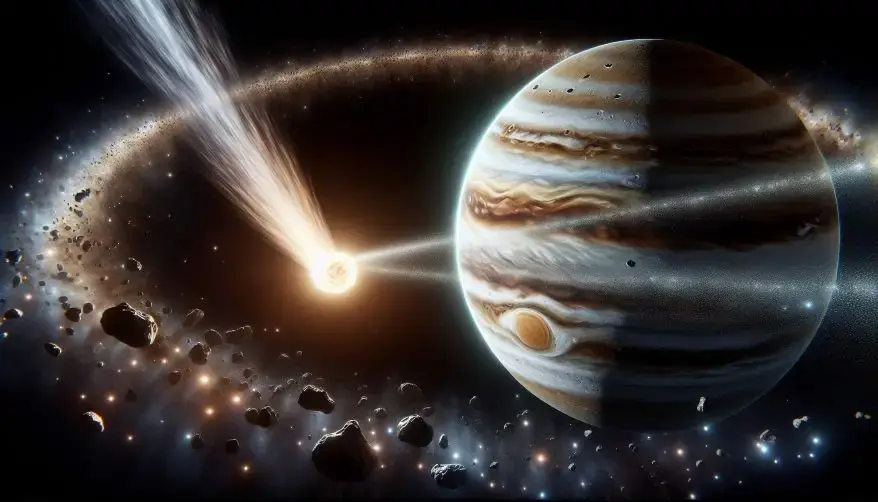 Interstellar Comet in Solar System