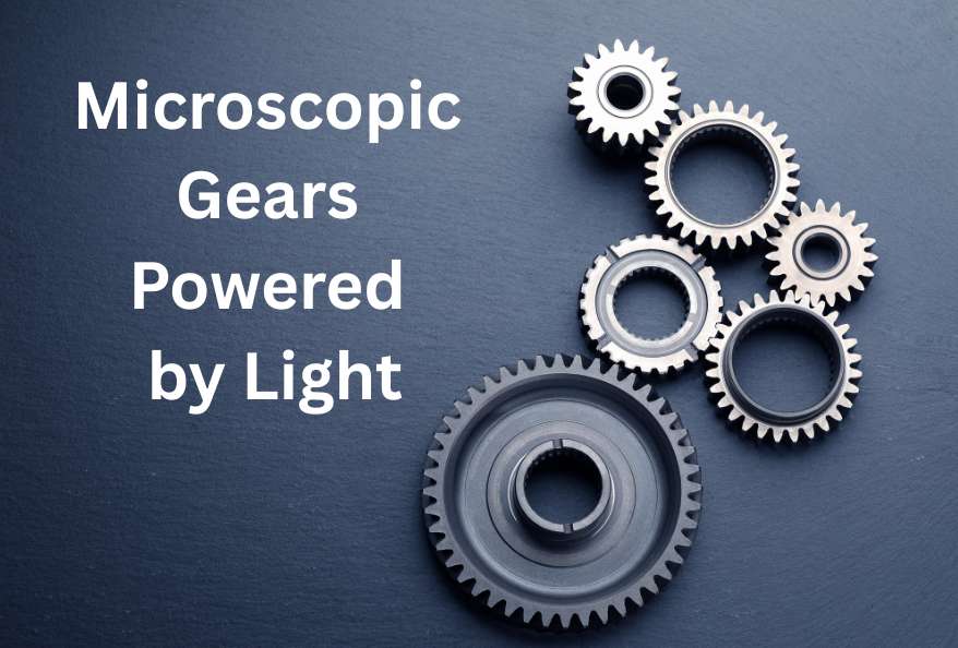 Microscopic Gears Powered by Light