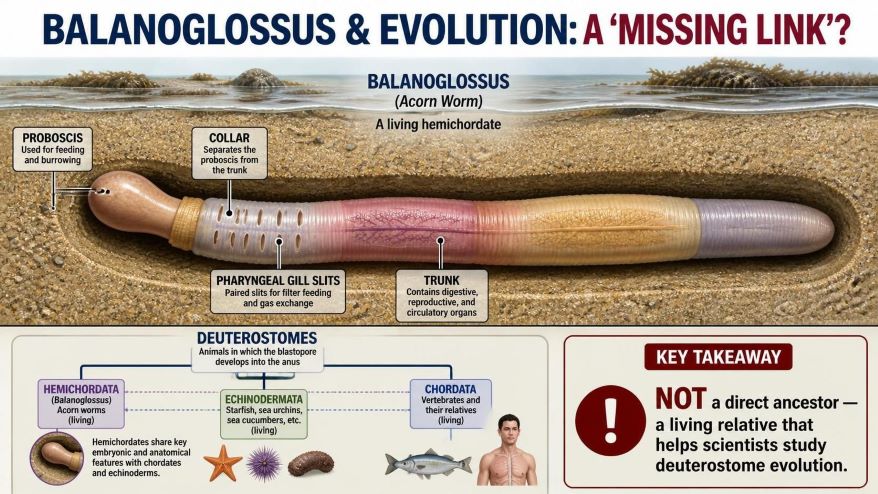 Balanoglossus Evolution as a Missing Link