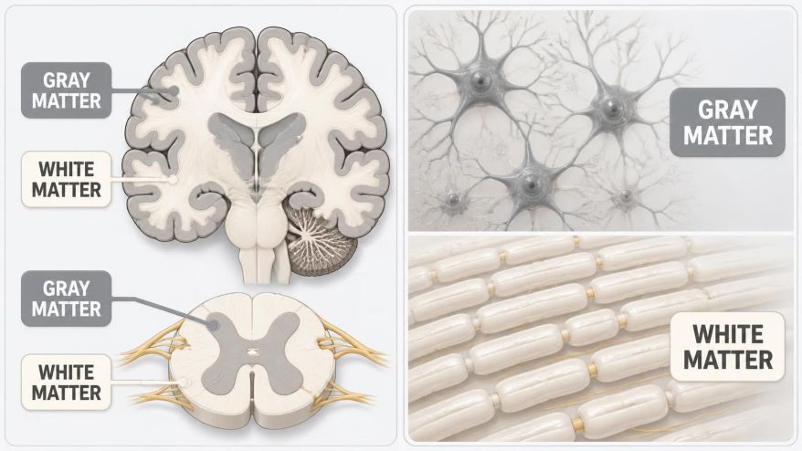 Grey Matter vs white matter