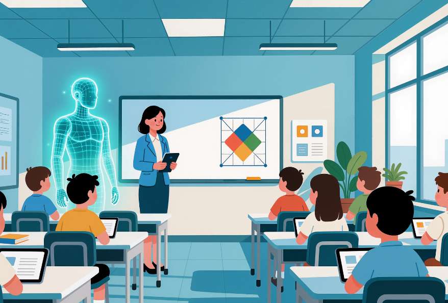 Teacher using AI