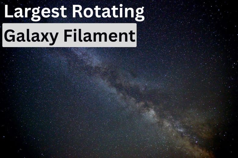 Largest Rotating galaxy filament