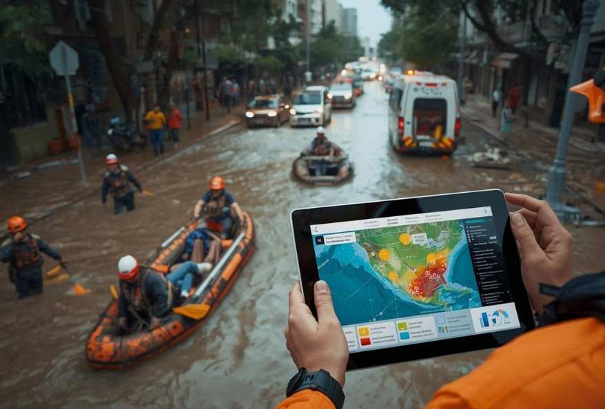 AI disaster relief system