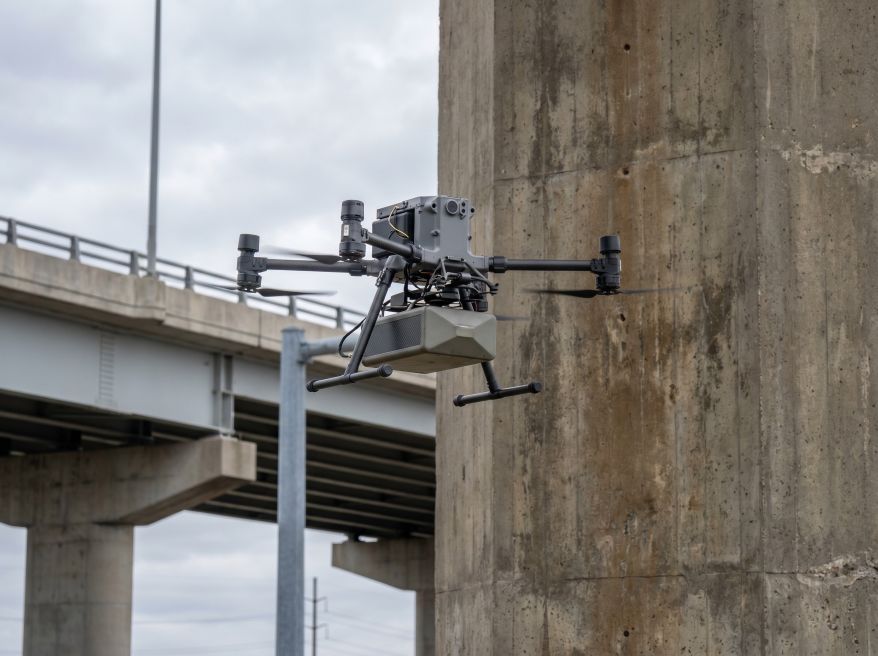 AI drones in concrete scanning technology