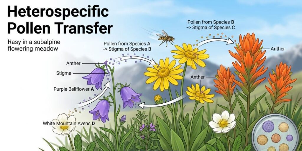 Heterospecific Pollen Transfer