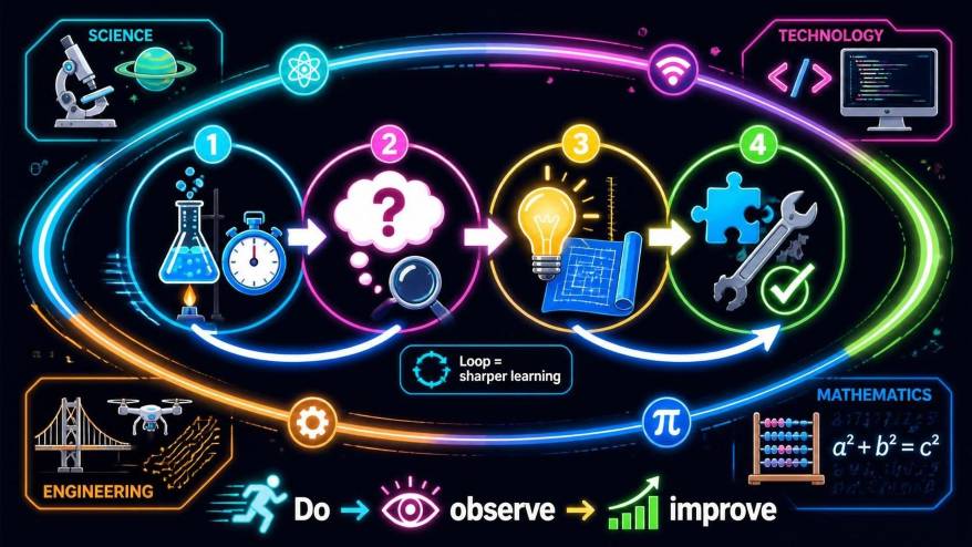 learning by doing - infography