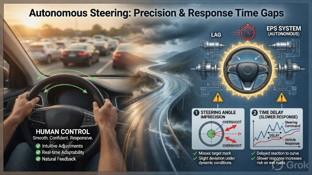 Autonomous vehicle steering - Column Electric Power Steering C-EPS system architecture for autonomous vehicle control