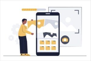 static image data to an editable document
