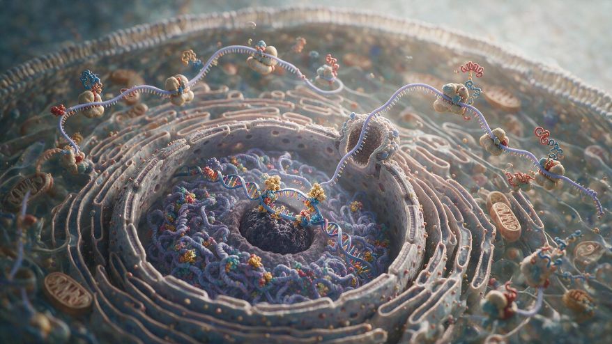 Central Dogma Inside a Cell