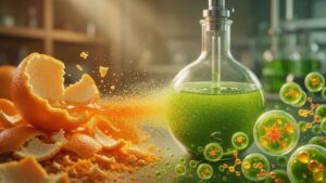 orange peel extract microalgae