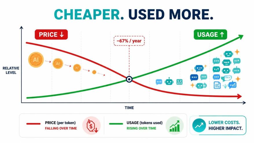 Paradox of Cheap AI