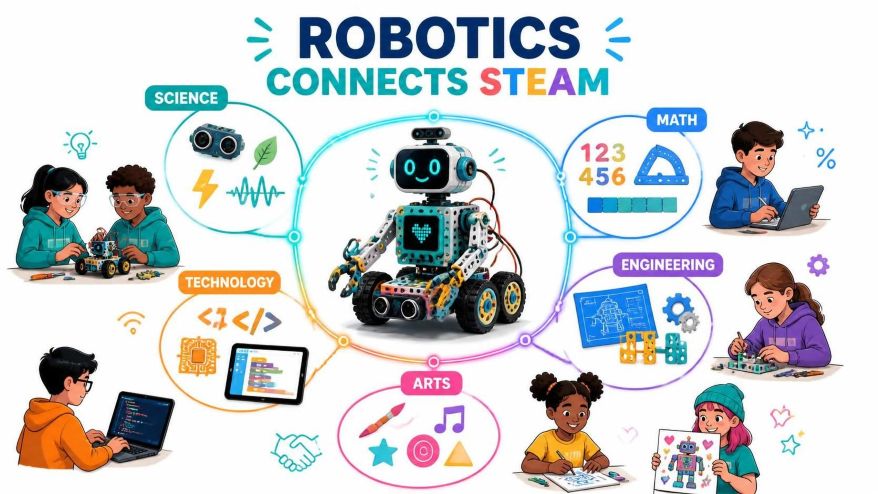 Robotics connects STEAM