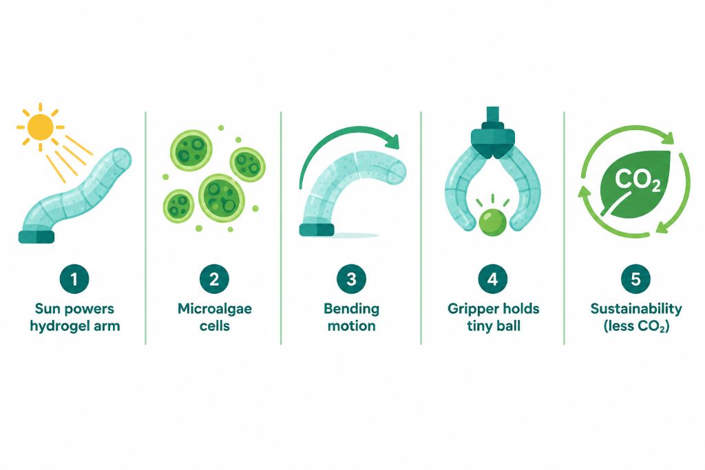 Key takeaways of a light powered soft robot arm